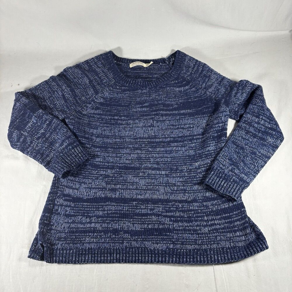 Faded Glory Blue Marled Knit Sweater Womens Size S 4-6